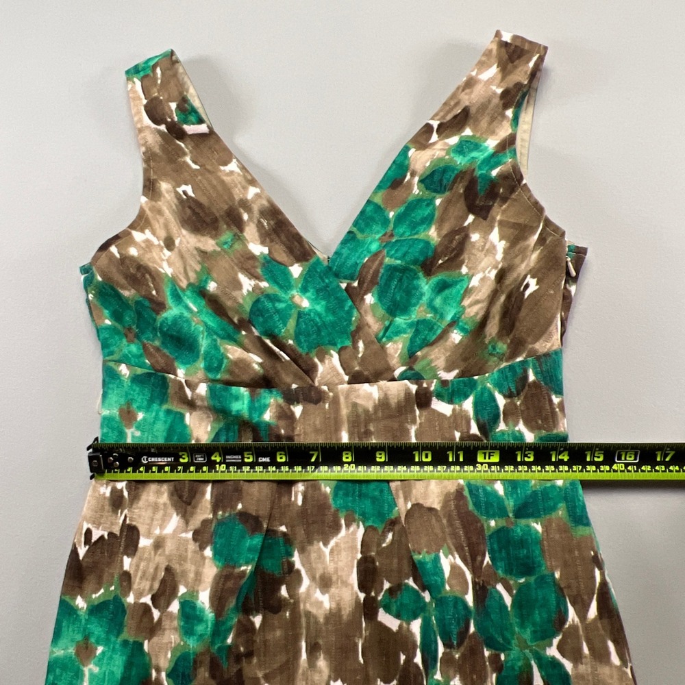 Axcess Liz Claiborne Sheath Dress Womens Small Multi Abstract Floral Minimalist - Picture 7 of 10